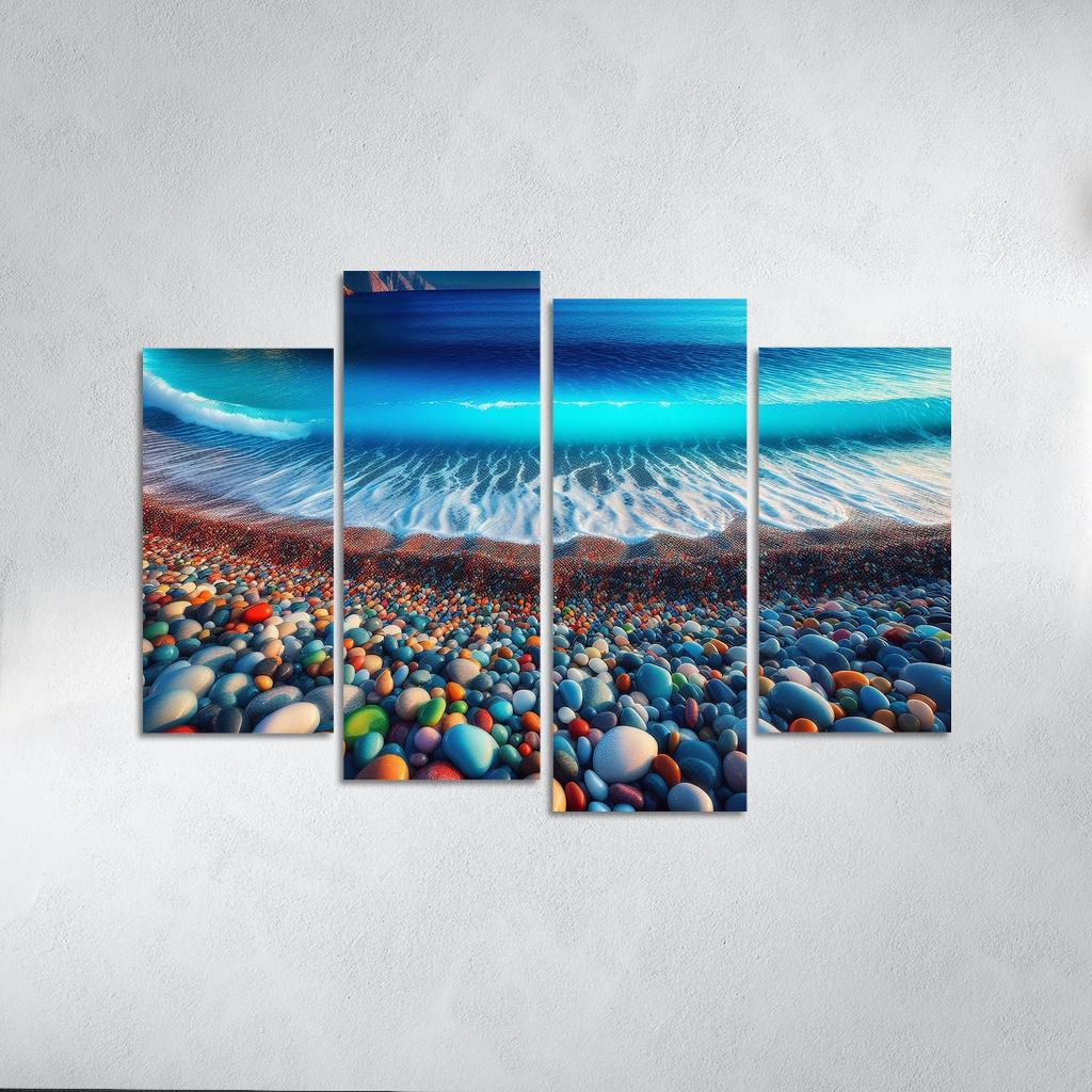 Pebble Beach A Geological Marvel Multi-panel Paintings