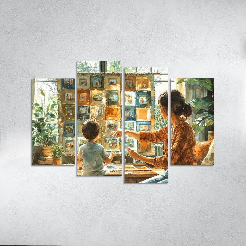 Threads Of Connection Weaving Memories Custom Paintings Frame
