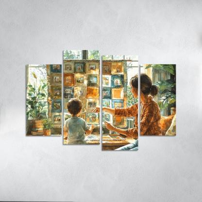Threads Of Connection Weaving Memories Custom Paintings Frame