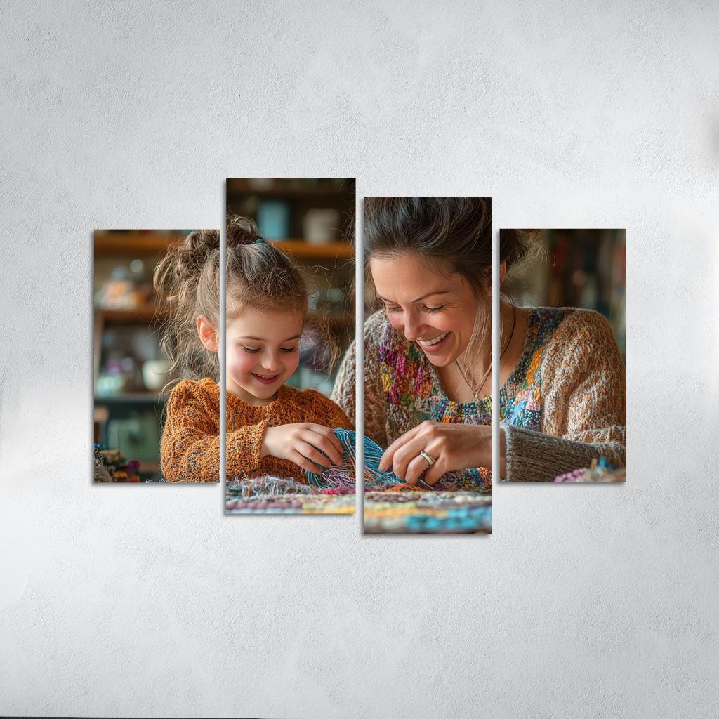 Threads Of Time A Mothers Lifelong Journey Canvas Paintings Frame