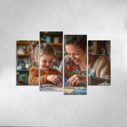 Threads Of Time A Mothers Lifelong Journey Canvas Paintings Frame