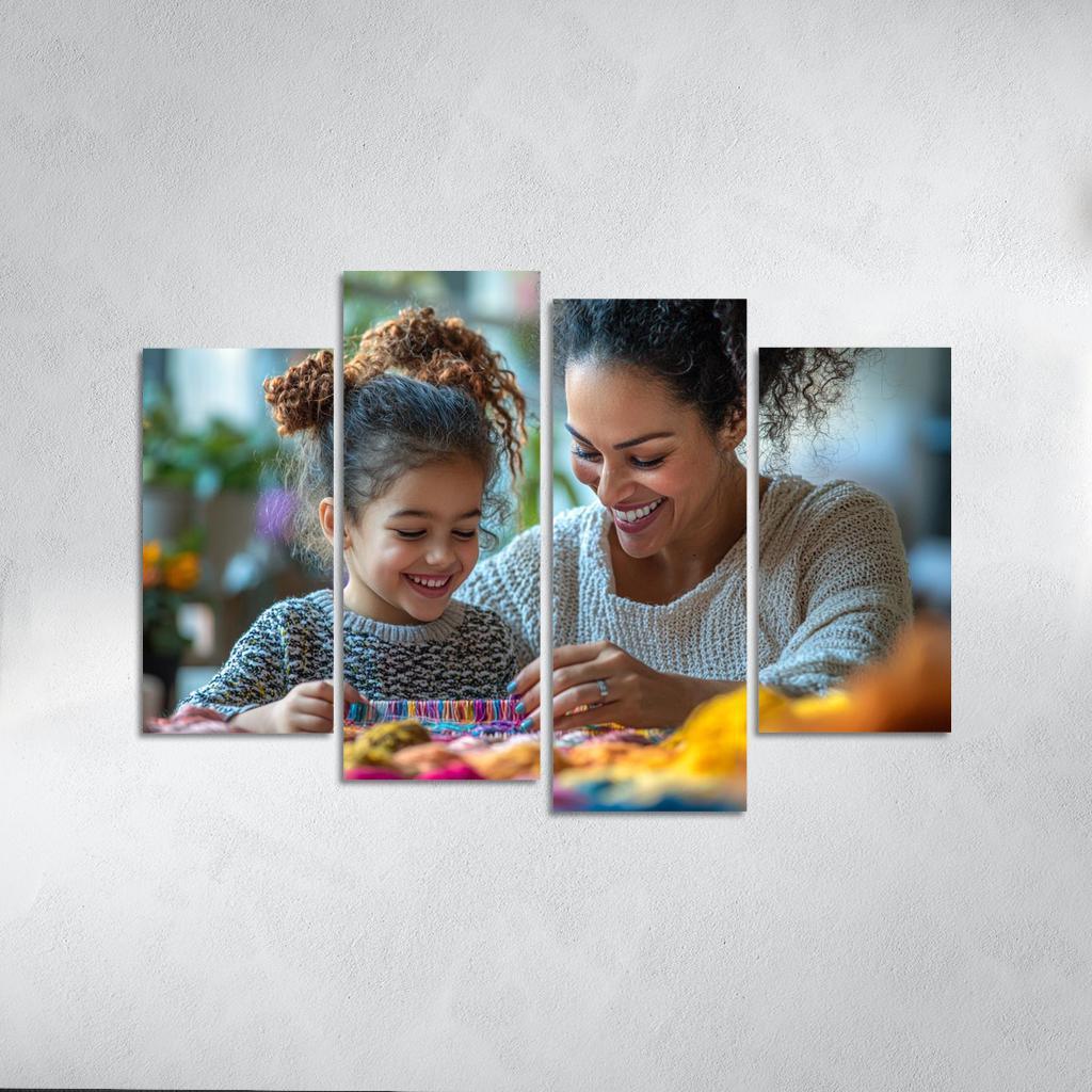 The Tapestry Of Love Weaving A Mothers Story Canvas Paintings Frame