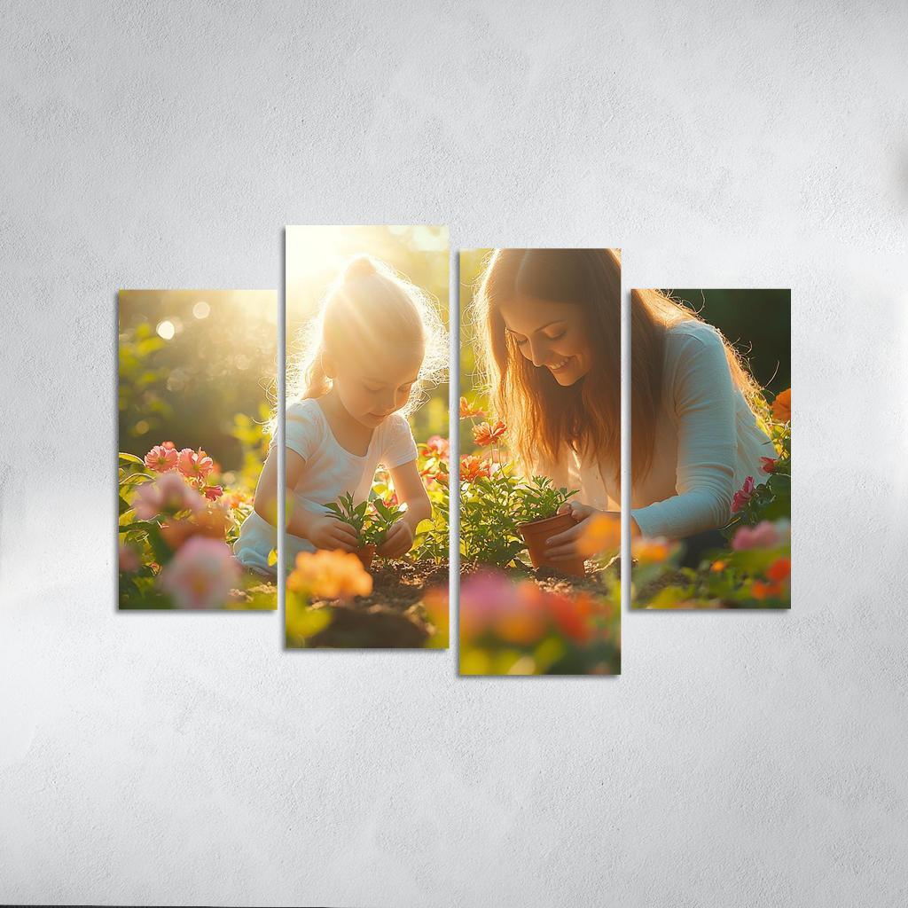 Nurtured By Nature A Mothers Influence Canvas Paintings Frame