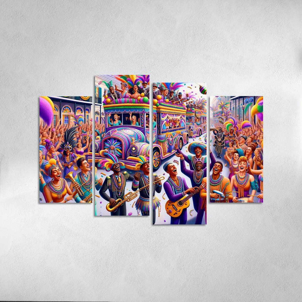 Mardi Gras - United States Modern Paintings Frame