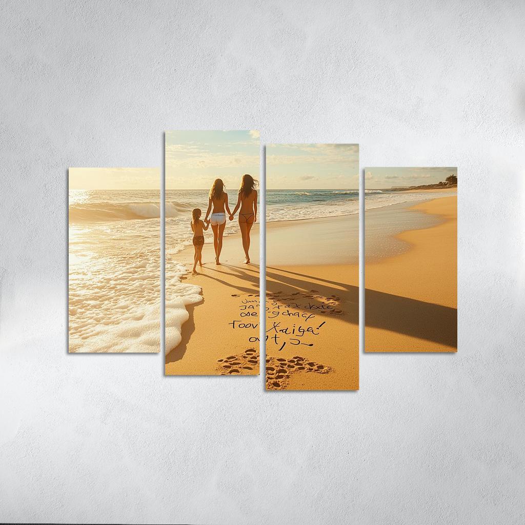 Footprints In The Sand A Mothers Journey One-piece Frames