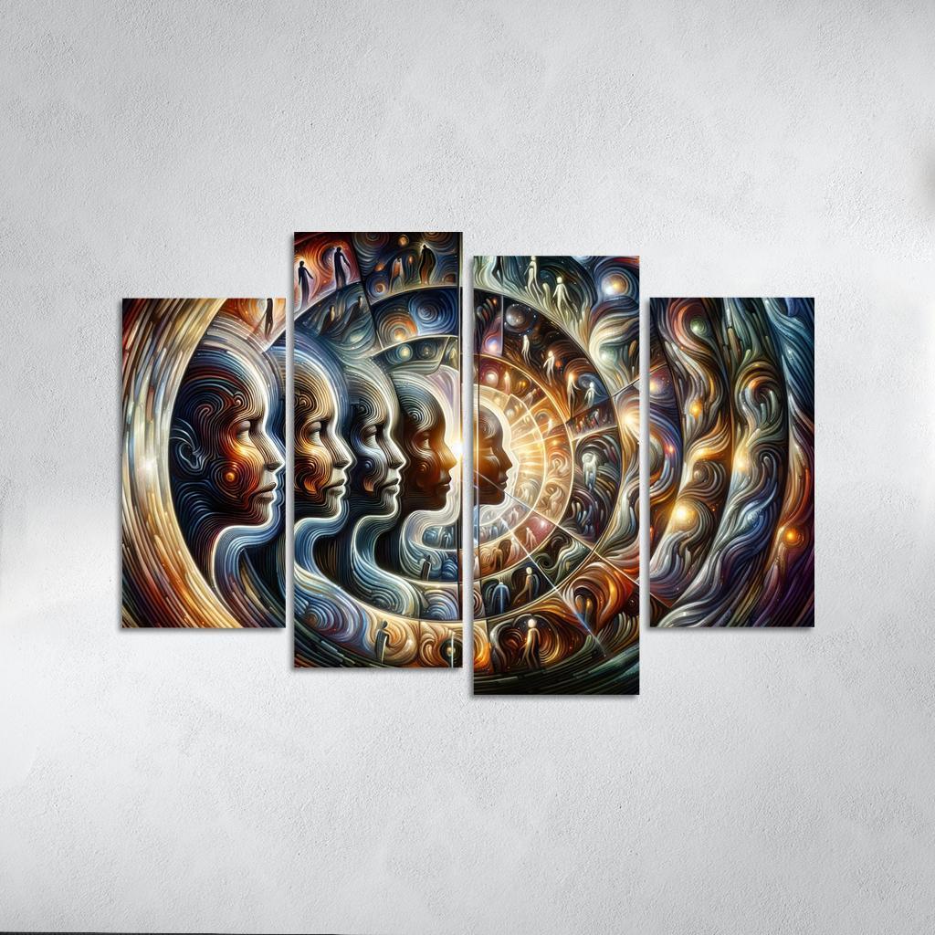 Infinite Echoes Of Self Premium Artwork Frames