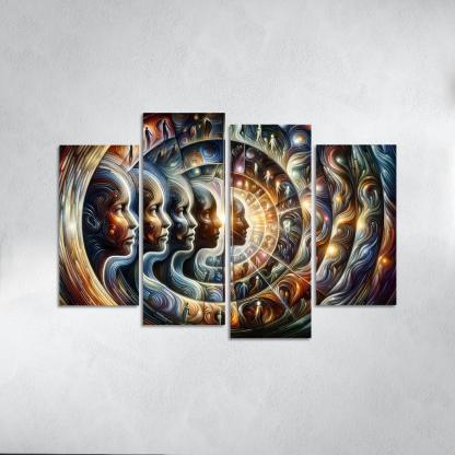 Infinite Echoes Of Self Premium Artwork Frames