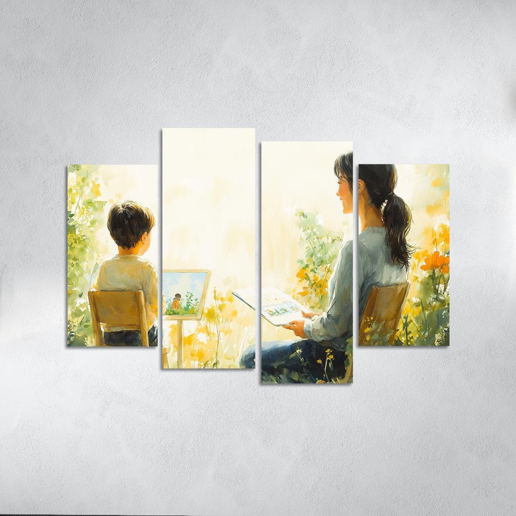 The Bridge Of Trust A Mothers Supportive Love Custom Paintings Frame