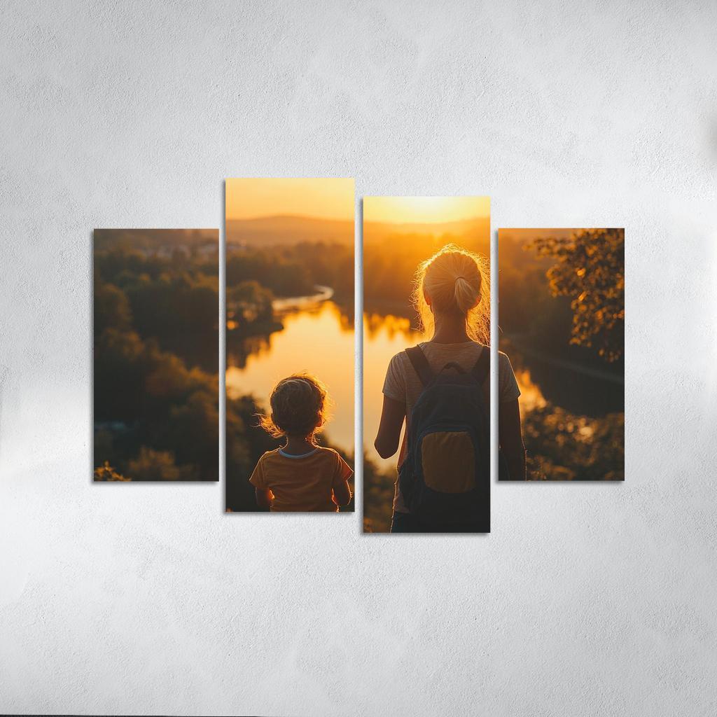 Her Unwavering Spirit A Mothers Strength Canvas Paintings Frame