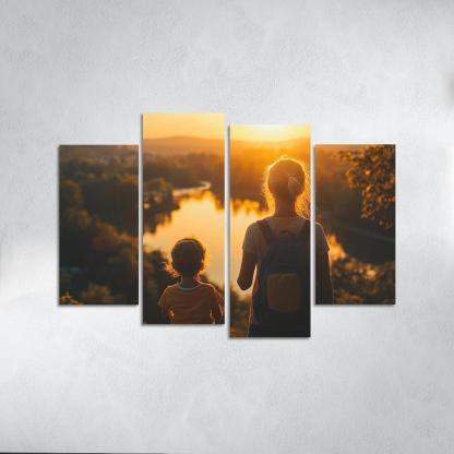 Her Unwavering Spirit A Mothers Strength Canvas Paintings Frame