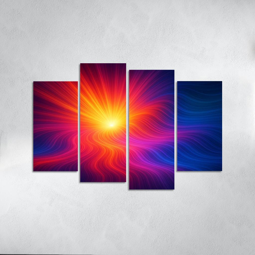 Pulse Of The Invisible Spectrum Oil Paintings Frame