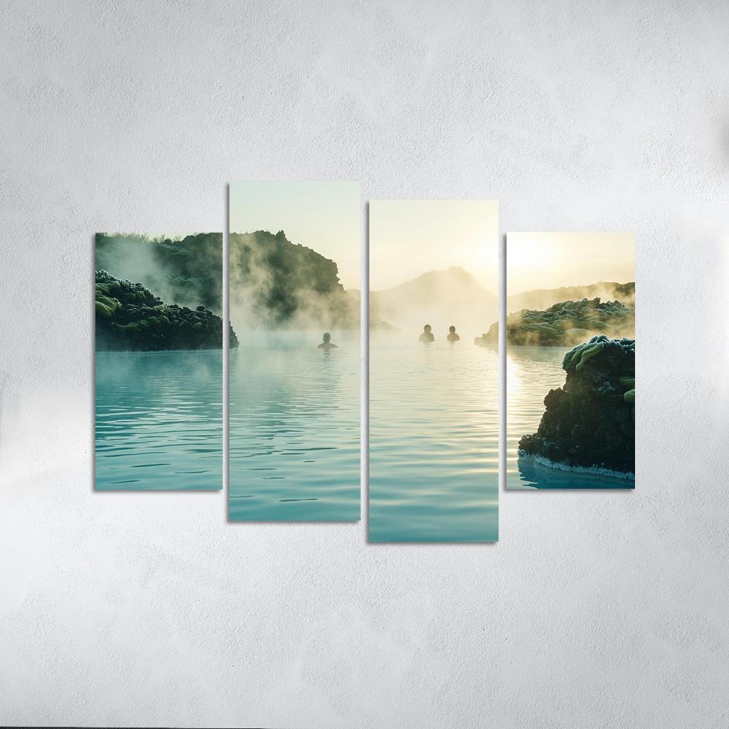 The Blue Lagoon Abstract Paintings Frame