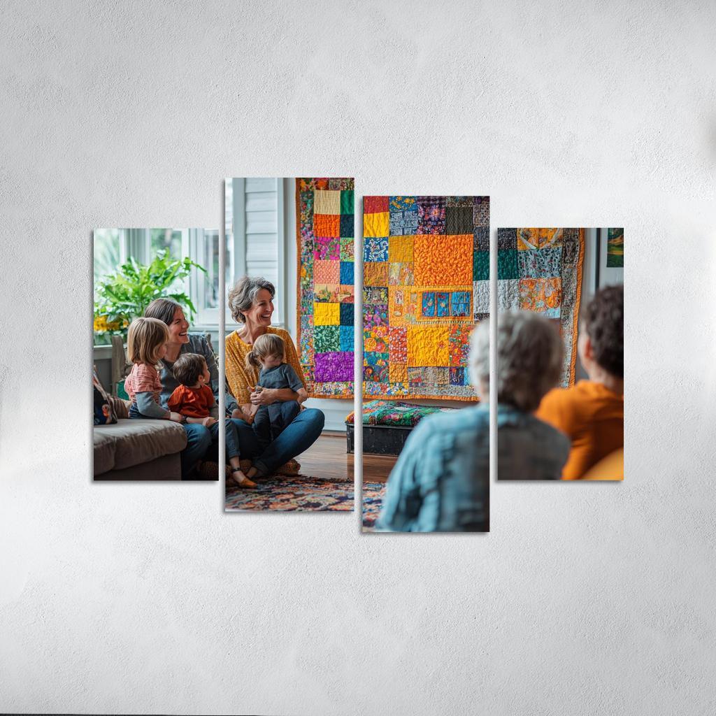 Threads Of Togetherness A Mothers Tapestry Custom Paintings Frame