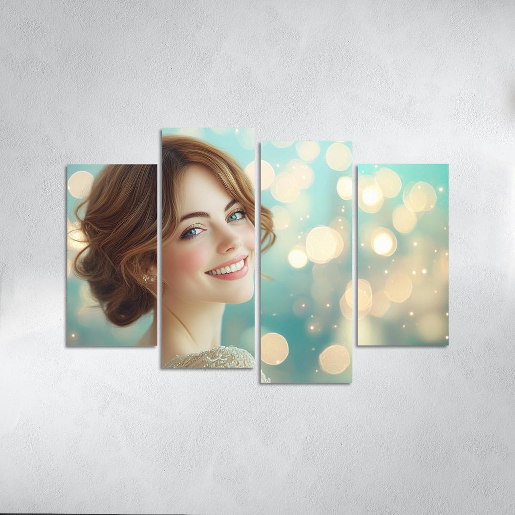Emma Stone Shining Bright In The La La Land Of Dreams Framed Paintings