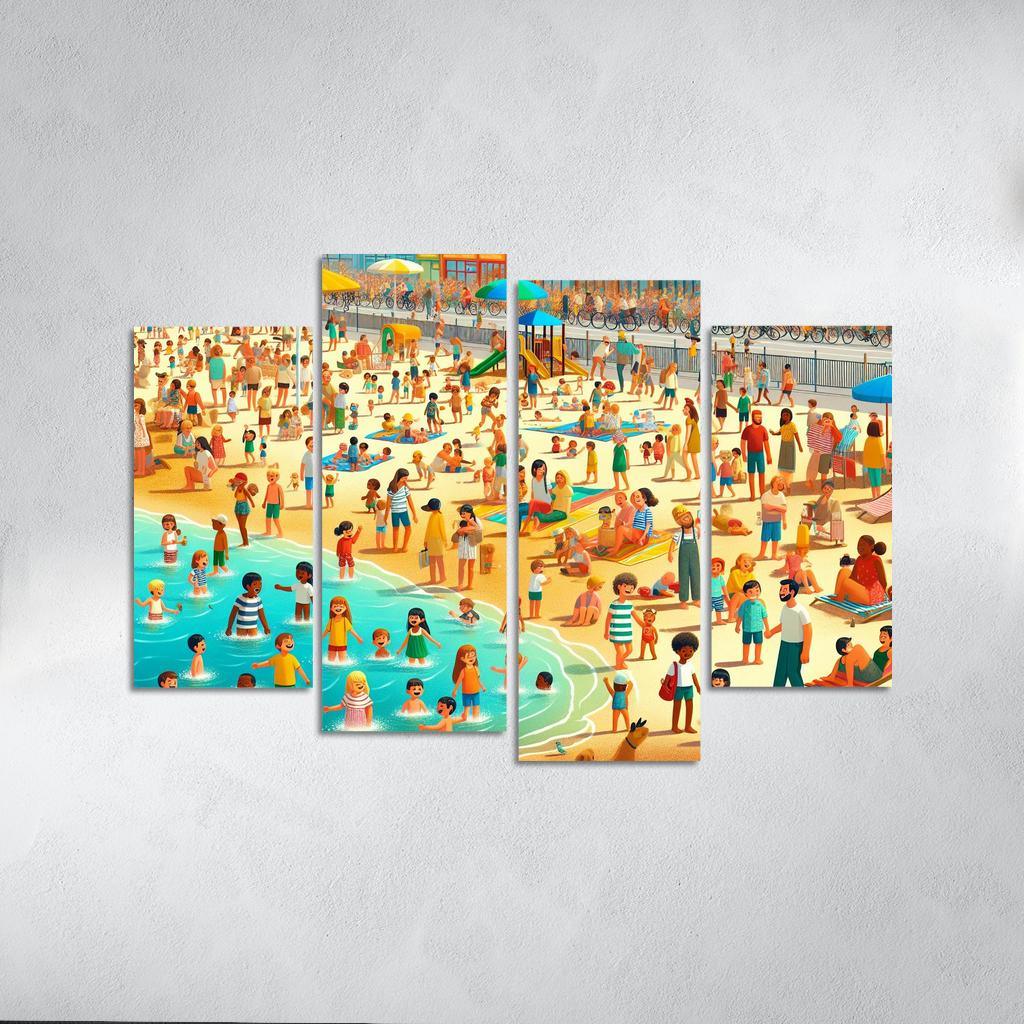 Sunshine Coast Family Fun And Activities Modern Paintings Frame