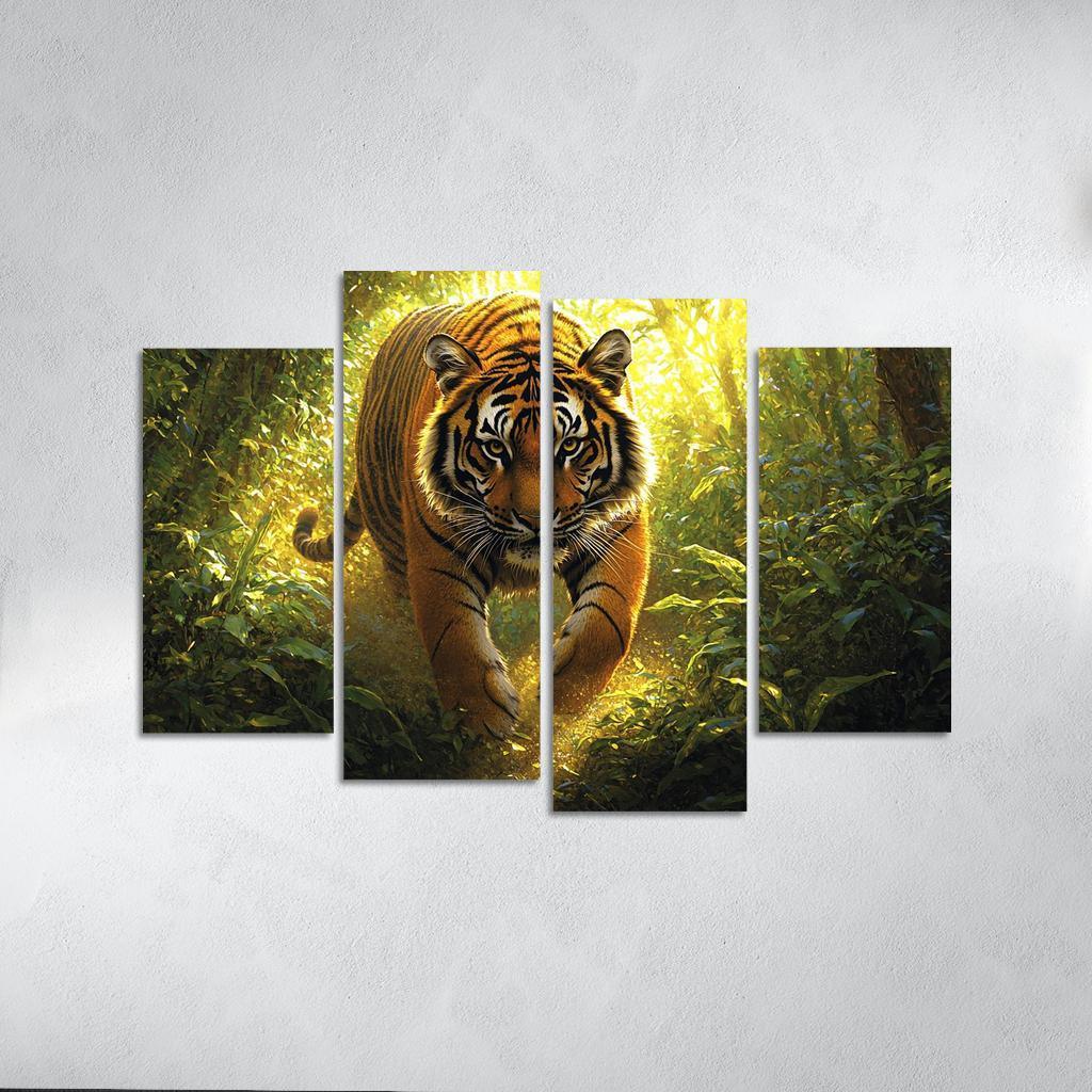 The Power Of The Tiger Canvas Paintings Frame