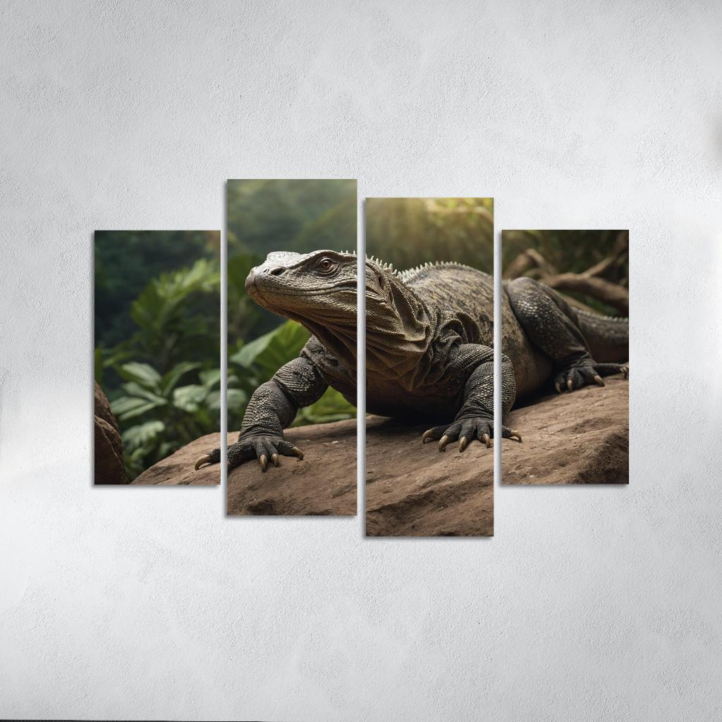 The Majestic Komodo Dragon Nature's Ultimate Lizard Framed Paintings