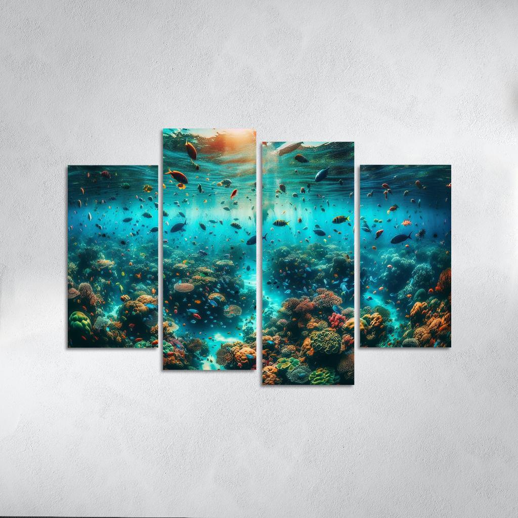 Coral Sanctuary Underwater Wonderland Custom Paintings Frame