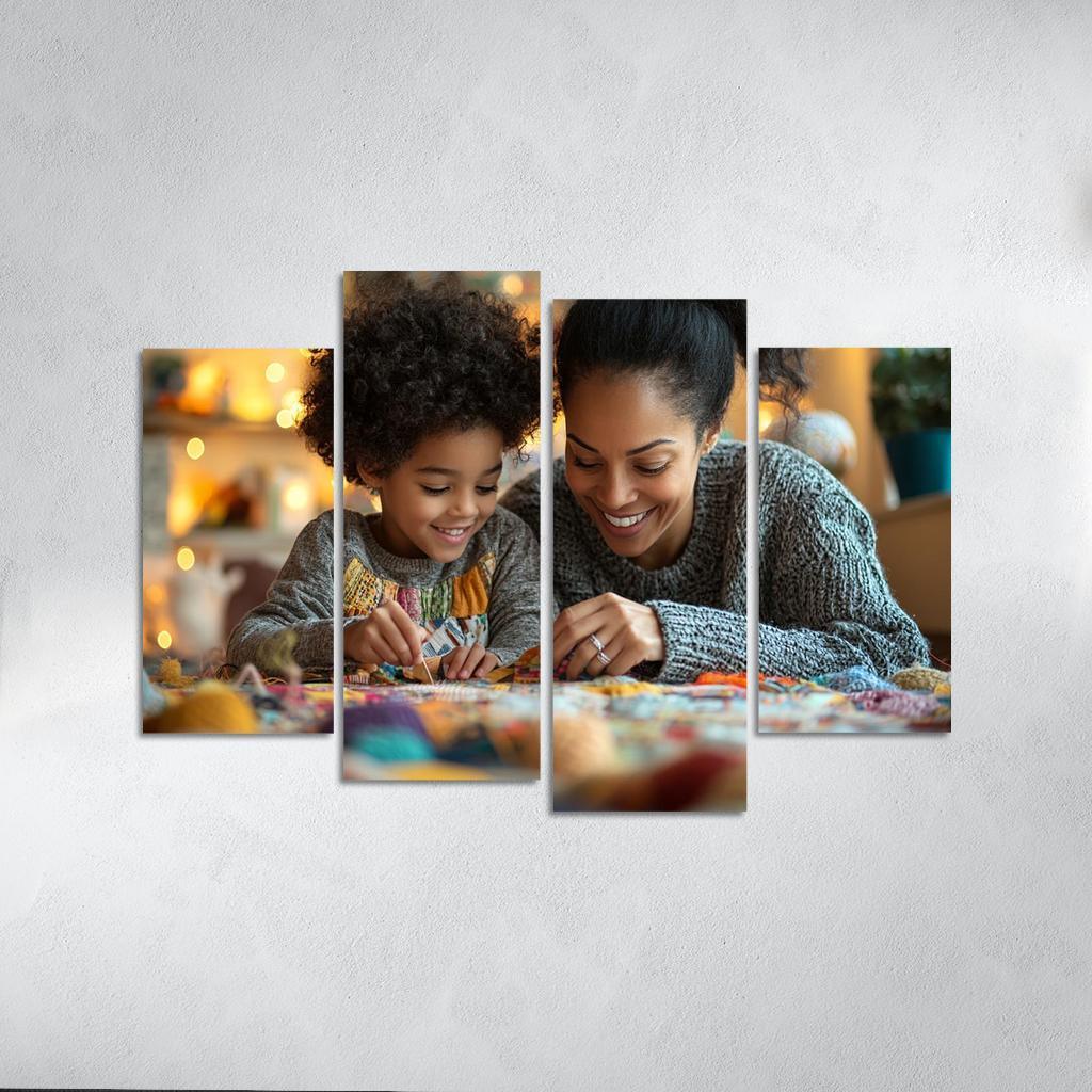 Threads Of Love Weaving A Mother's Legacy Canvas Paintings Frame