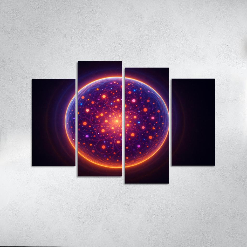 Pulse Of The Quantum Soul Oil Paintings Frame