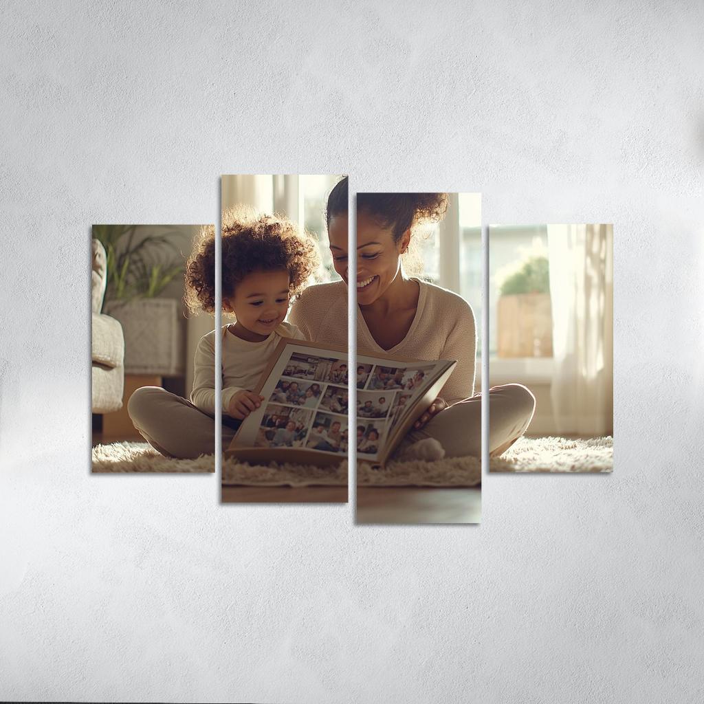 The Embrace Of Memories A Mothers Love Custom Paintings Frame