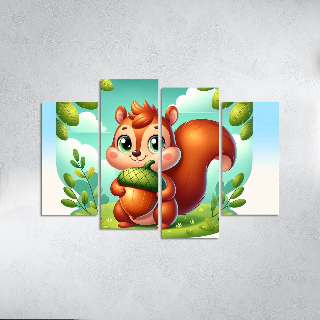 Sneaky Squirrel Modern Paintings Frame