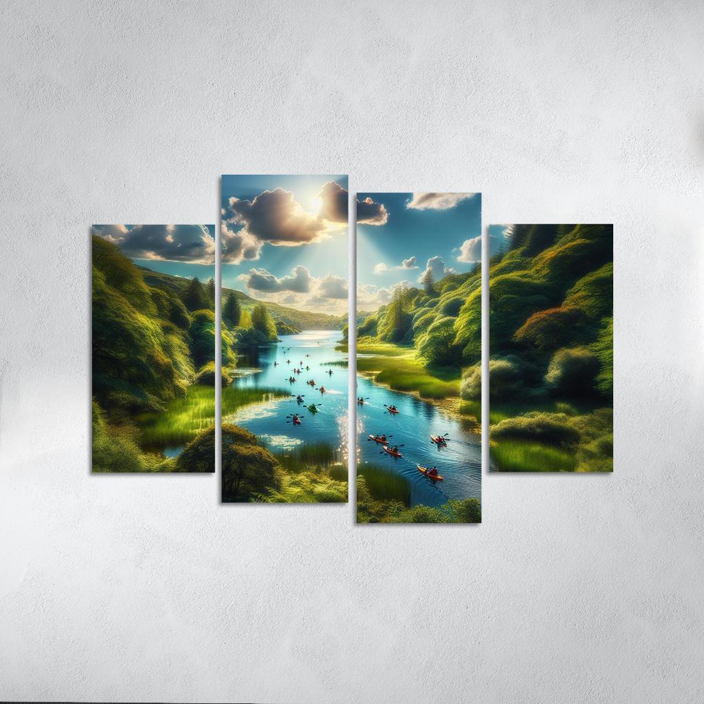 Crystal Waters Ideal For Kayaking Adventures Abstract Paintings Frame