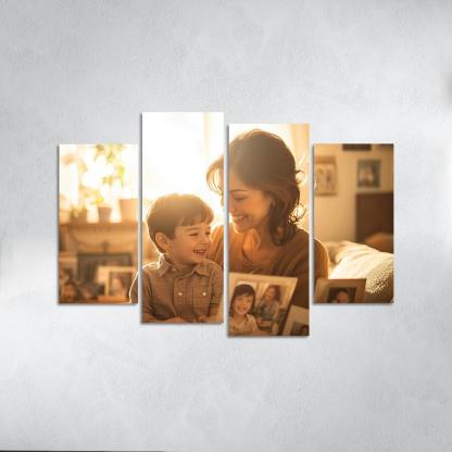 Moments In Time A Mother's Embrace Through The Years Canvas Paintings Frame