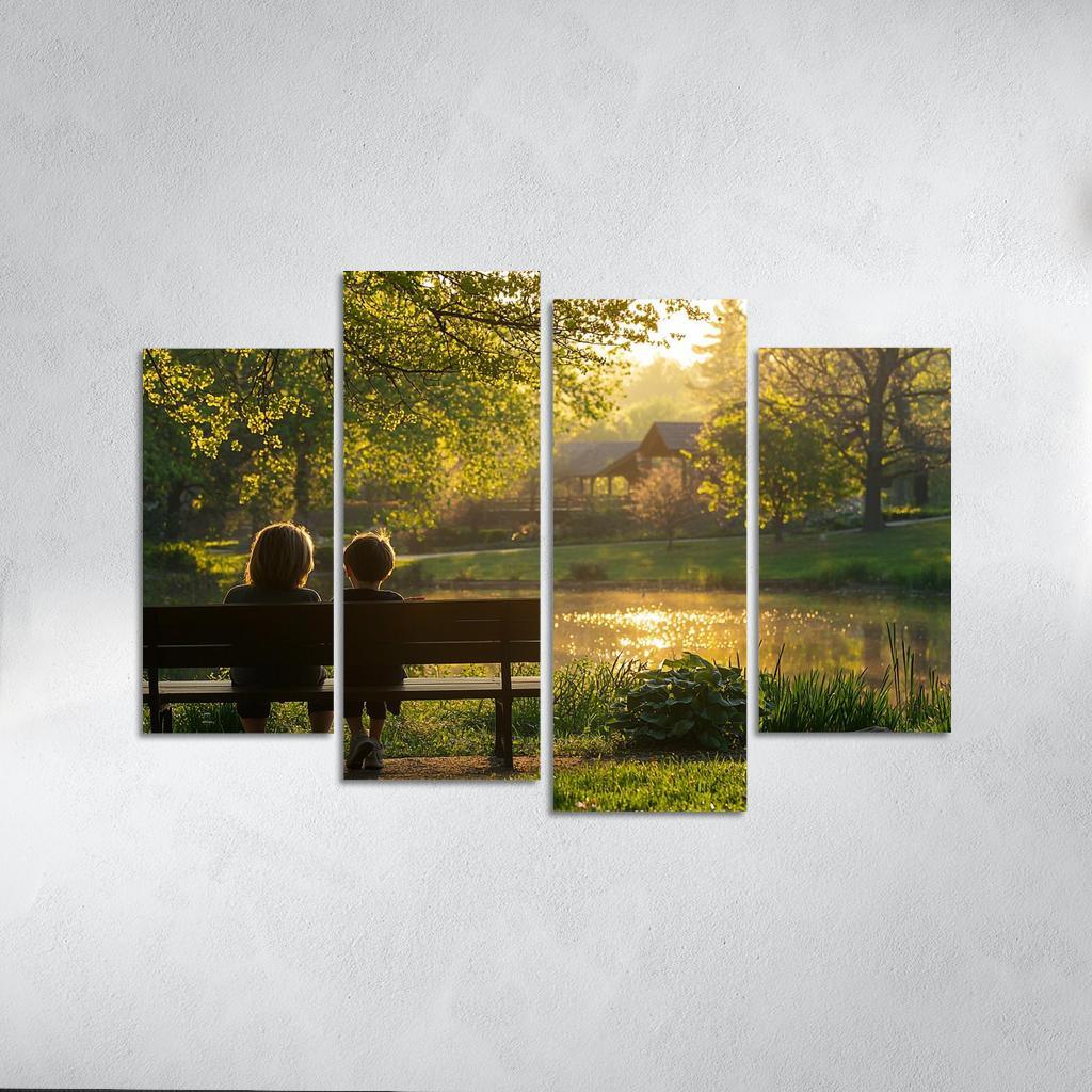 Moments Of Reflection A Mothers Wisdom Canvas Paintings Frame