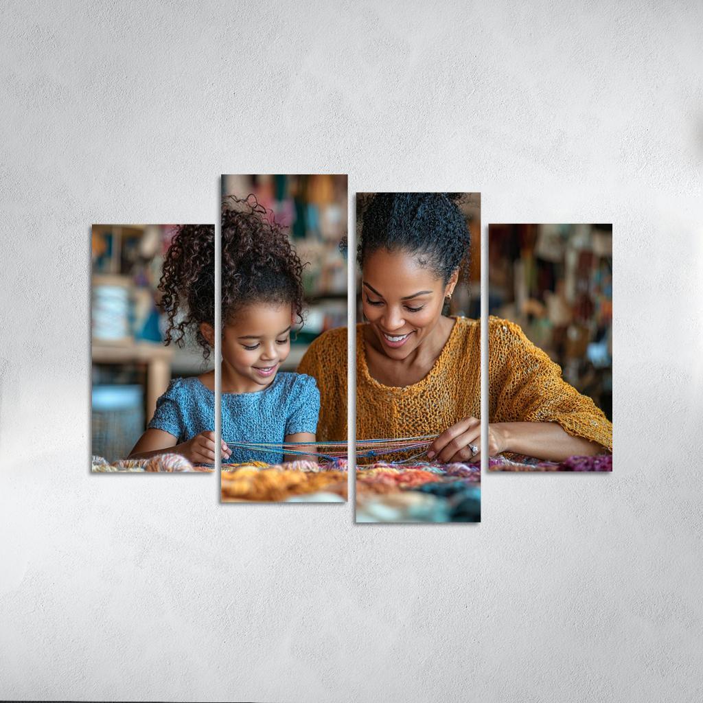 The Tapestry Of Love Weaving Memories Together Canvas Paintings Frame