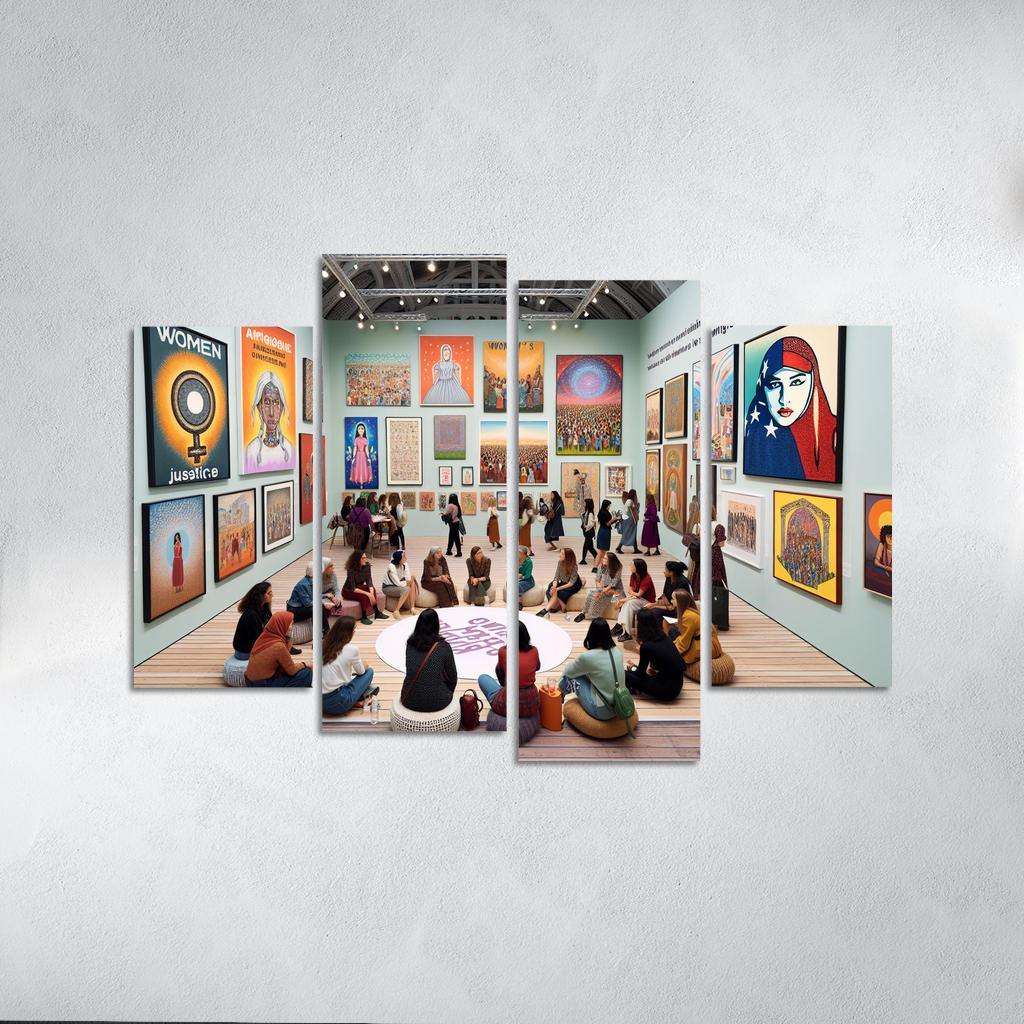 Dreams Of Equality Gender Justice Through Art Oil Paintings Frame