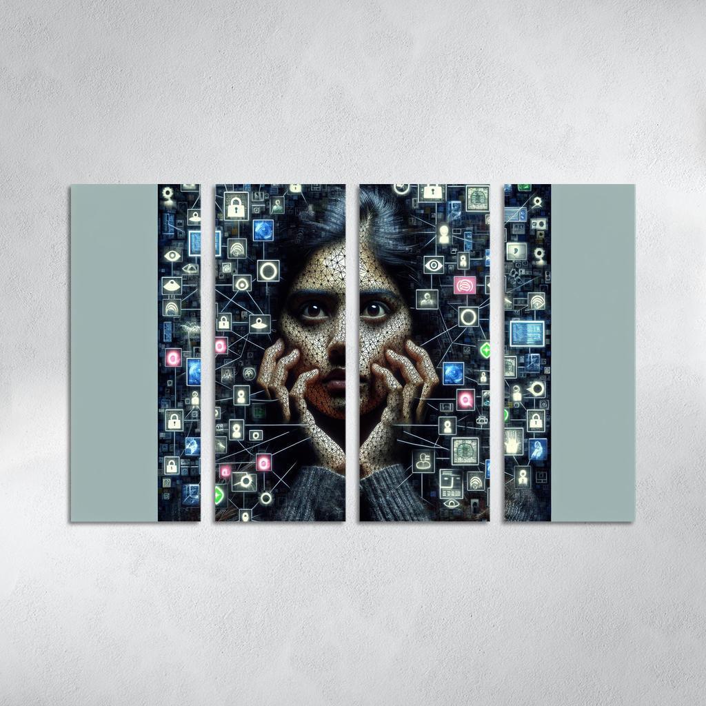 Digital Shadows Privacy In The Modern World Custom Paintings Frame