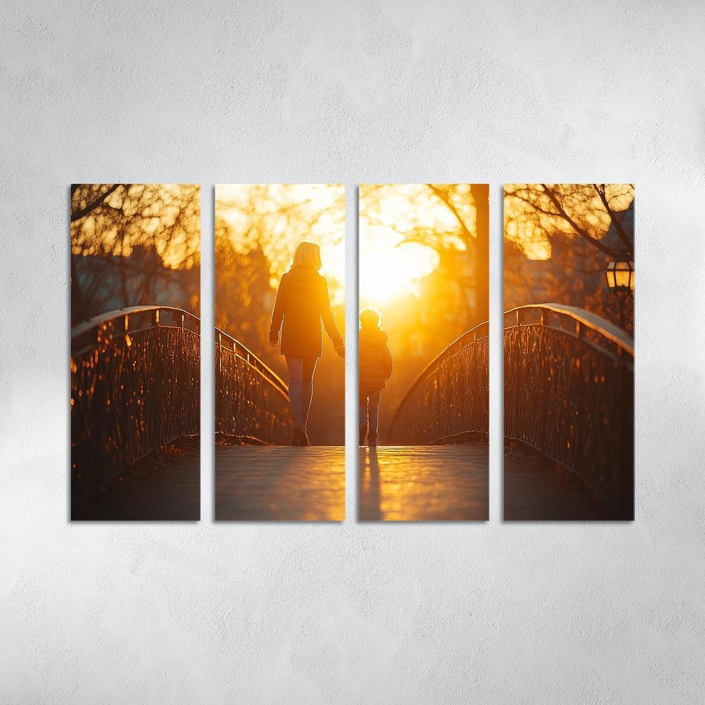 A Bridge Of Connection A Mothers Unbreakable Bond Custom Paintings Frame