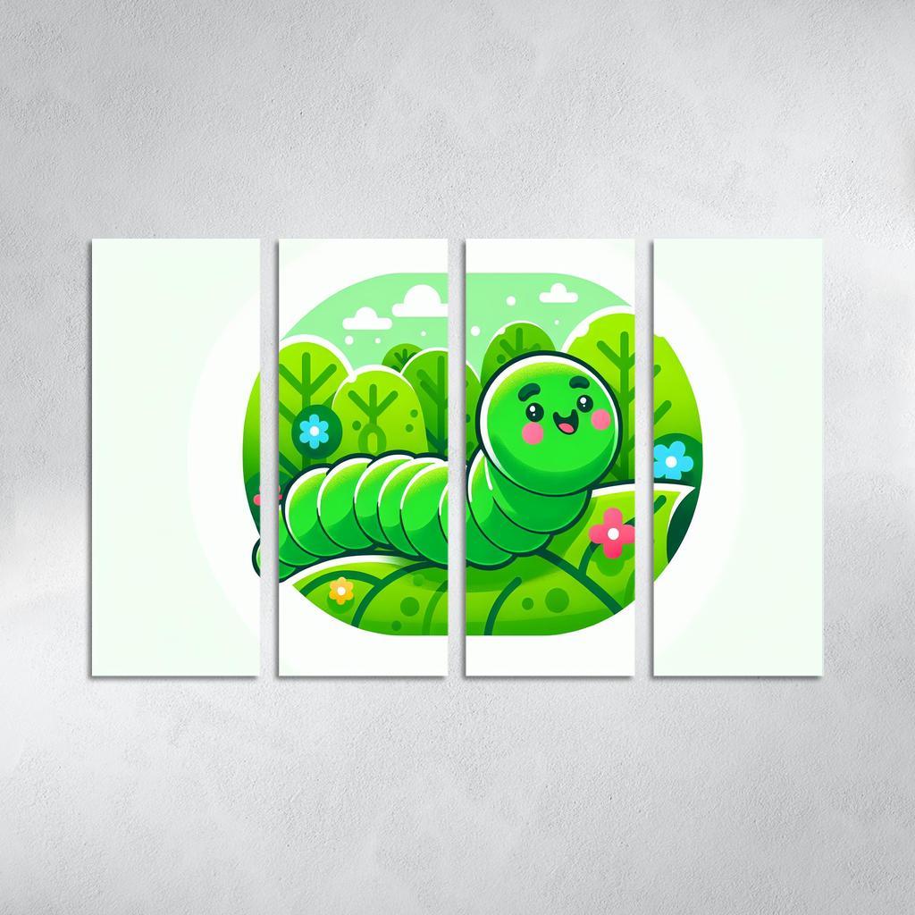 Cute Caterpillar - Nature Explorer Framed Paintings