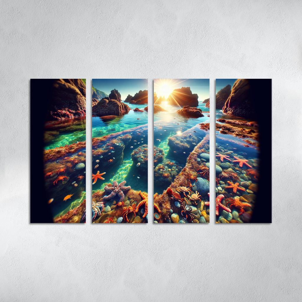 Tranquil Tide Pools Nature's Aquarium Abstract Paintings Frame