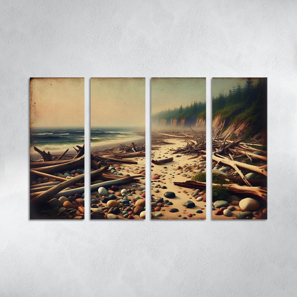 Rustic Cove Rustic Charm By The Sea Abstract Paintings Frame
