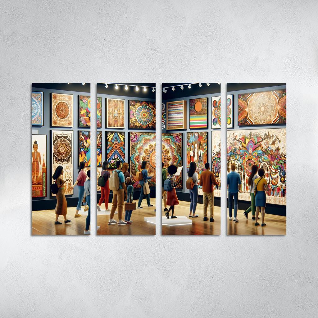 Bridging Cultures Artistic Expressions Of Unity Framed Paintings