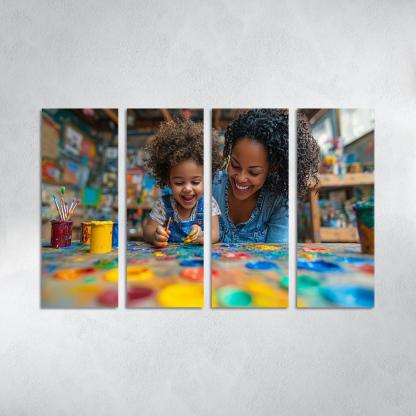 The Colors Of Her Love A Mothers Creative Spirit Canvas Paintings Frame