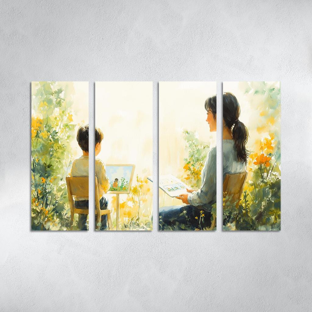 The Bridge Of Trust A Mothers Supportive Love Custom Paintings Frame