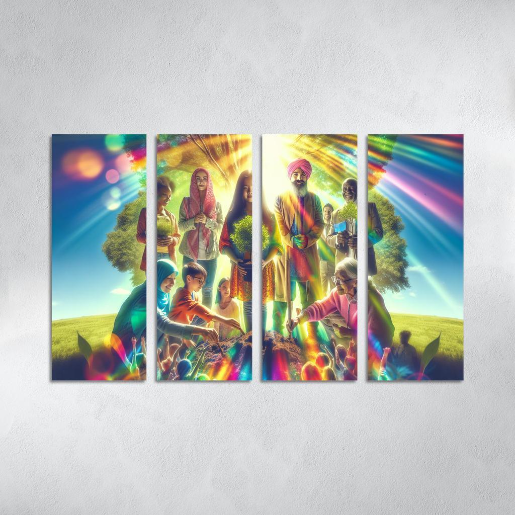 Healing The Planet Environmental Justice For All Custom Paintings Frame