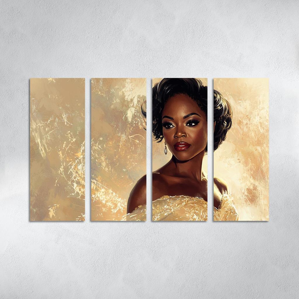 Viola Davis The Powerhouse Of Emotional Depth Framed Paintings