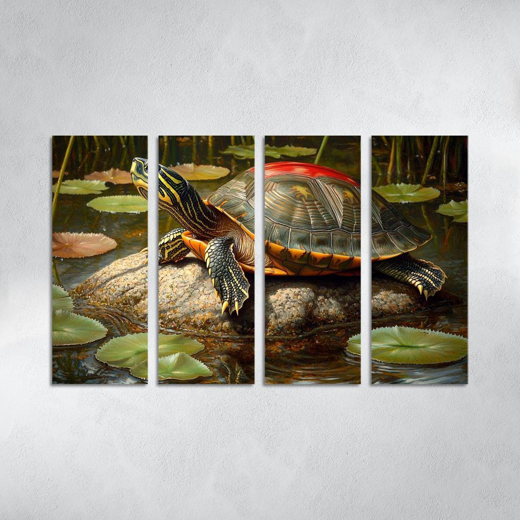 The Majestic Red-eared Slider The Freshwater Delight Art Trends