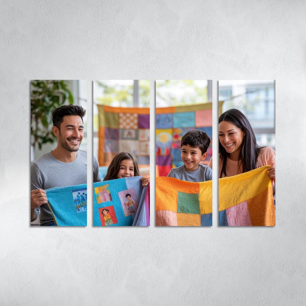 Threads Of Connection The Fabric Of Family Custom Paintings Frame