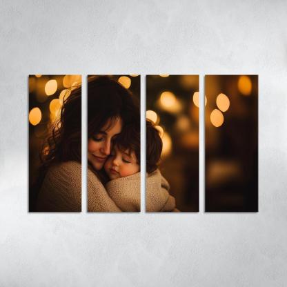 A Mothers Embrace The Comfort Of Love Canvas Paintings Frame