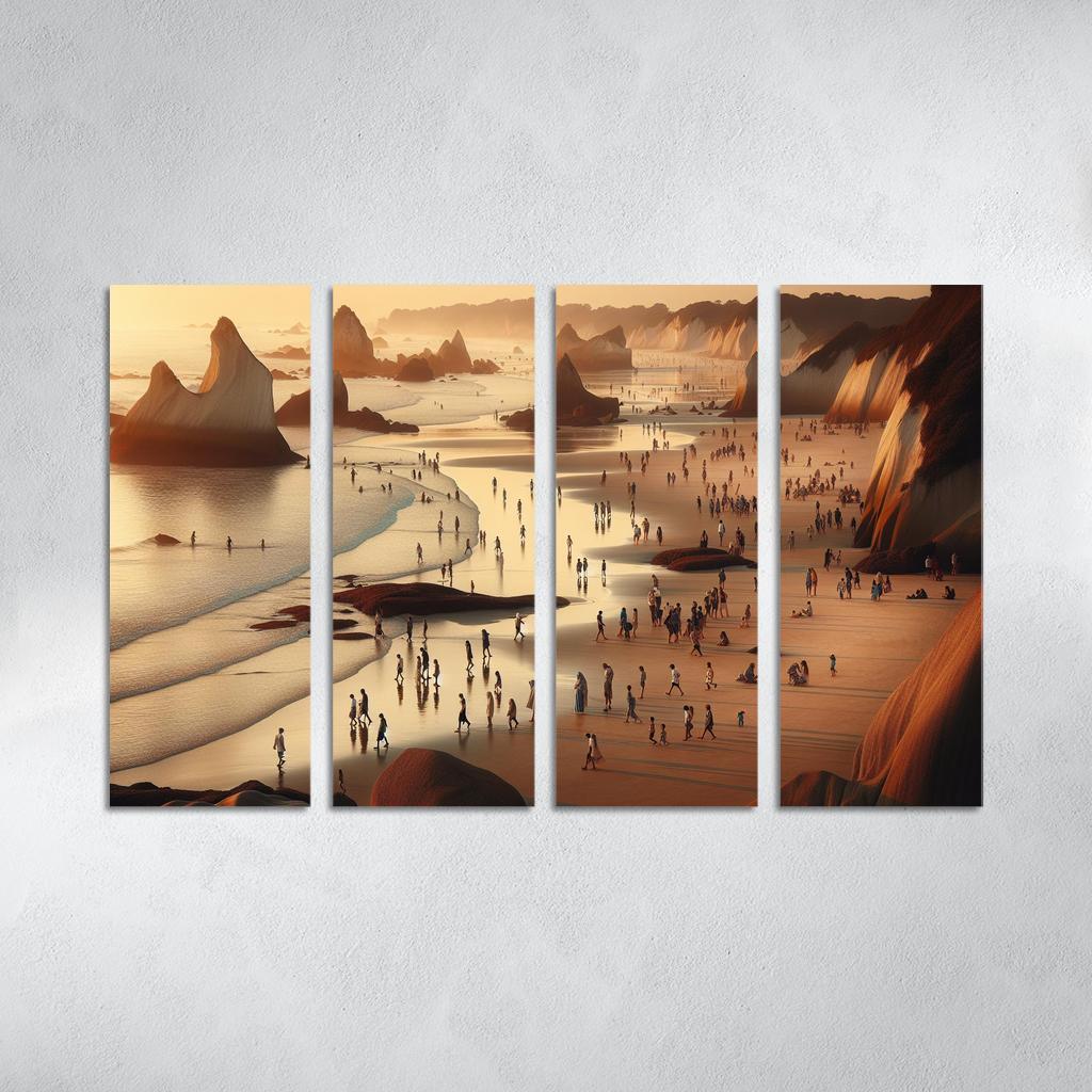 Wanderlust Beach Path Of Discovery Multi-panel Paintings