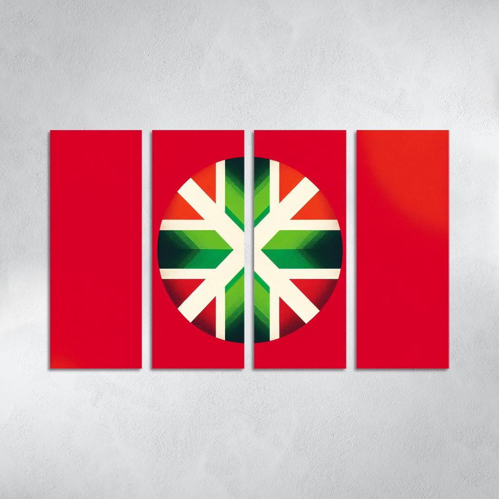 Echoes Of Tradition The Flag Of The Basque Country Multi-panel Paintings