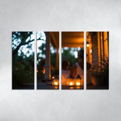 The Light Of Guidance A Mothers Wisdom Canvas Paintings Frame