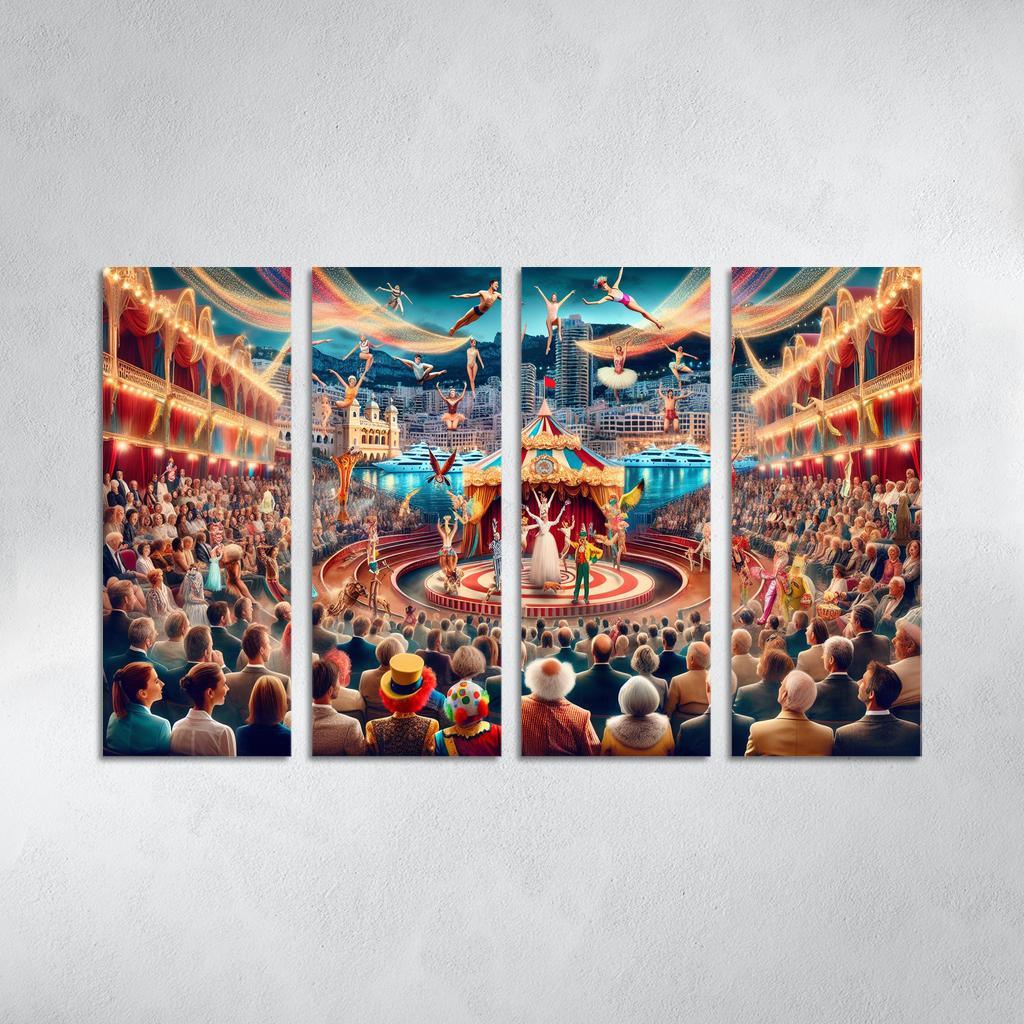 International Circus Festival - Monaco Framed Paintings