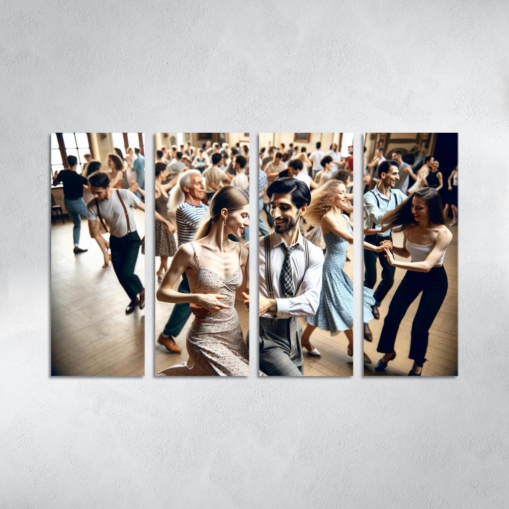 Balboa The Dance Of Swing And Joy Modern Paintings Frame