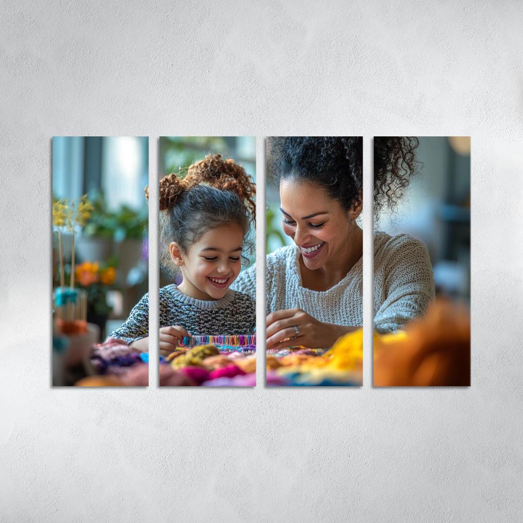 The Tapestry Of Love Weaving A Mothers Story Canvas Paintings Frame